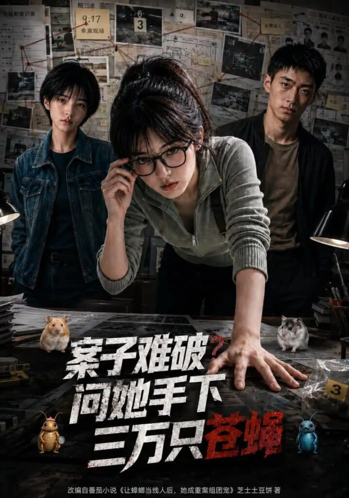 案子难破:问她手下三万只苍蝇海报