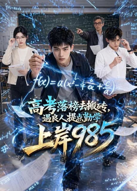 高考落榜去搬砖,遇良人提点勤学上岸海报